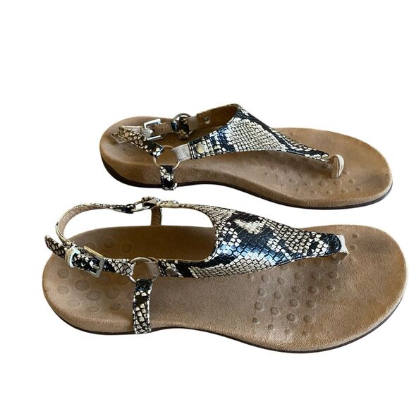 Vionic Thong Sandals Women 8 EU 39 Multicolor Snake Coastal Beach Summer Casual - Picture 1 of 8